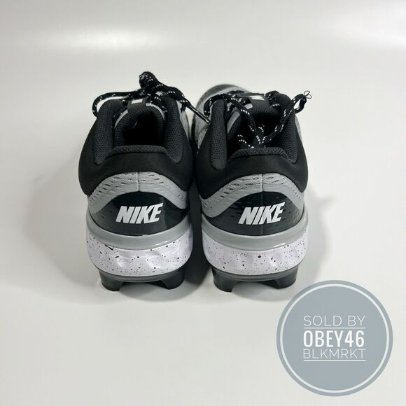 Nike Alpha Huarache Elite 4 MCS  Baseball Cleats Grey FD6221-002 Mens Size 8 - Picture 5 of 6